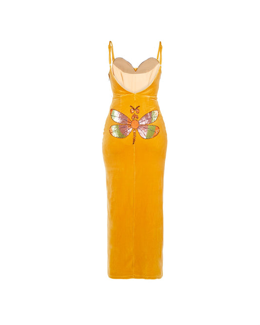 LETO MAXI DRESS - GOLDEN OCHRE