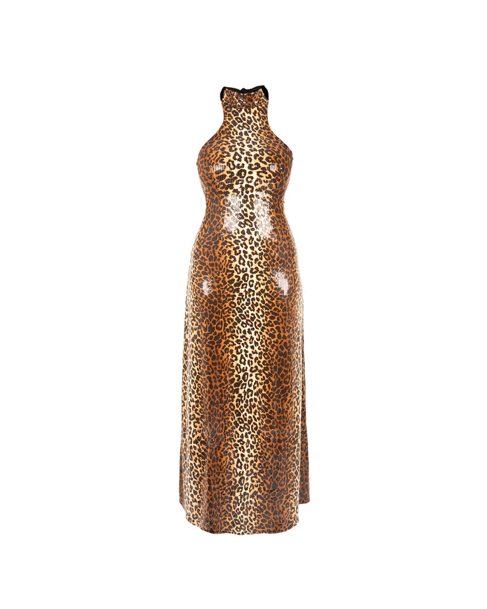 ZIVA HALTER NECK DRESS
