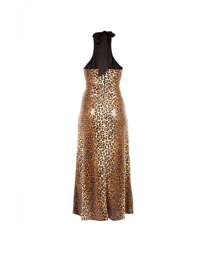ZIVA HALTER NECK DRESS