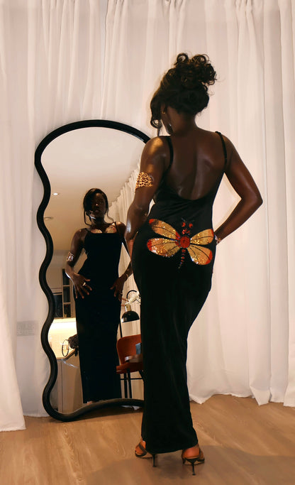 LETO MAXI DRESS - BLACK