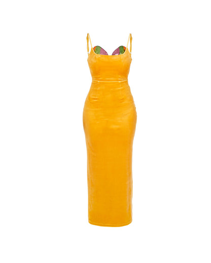 LETO MAXI DRESS - GOLDEN OCHRE