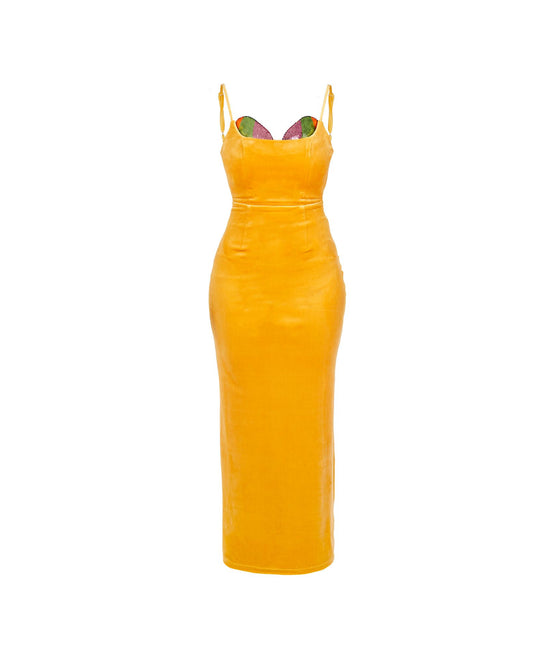 LETO MAXI DRESS - GOLDEN OCHRE