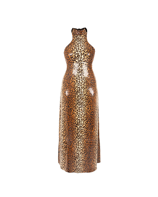 ZIVA HALTER NECK DRESS