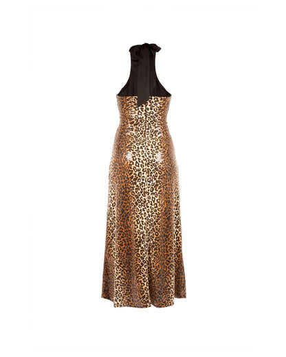 ZIVA HALTER NECK DRESS
